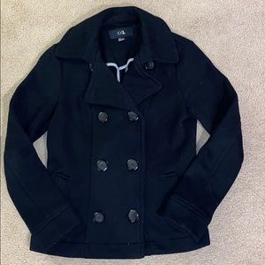 Forever 21 Black Pea coat- Size Small